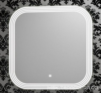 Зеркало  90, 900*900*50 мм, БЕЗ светильников, цвет белый, крепеж в комплекте ZZ Opadiris Ибица Z0000013835
