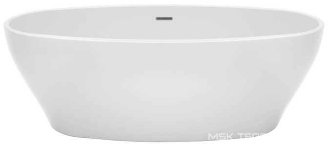 Ванна акриловая  1700х800х580 мм свободностоящая, с сифоном и металлической рамой, цвет белый, ZZ Azario CRANSTON CRA17080