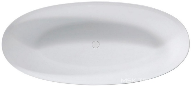 Ванна 1700х760хh560мм, отдельностоящая, интегрир.слив перелив, д/к в цвет ванны в компл.,(иск.камень Solid Surface цв.белый мат), Vincea ZZ Vincea Ванны VBT-4S01MW