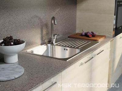 Смеситель для кухонной мойки Umi BN,  поворотный излив, пов-ть матовая - брашированная, цв. сталь, ZZ Omoikiri umi 4994239