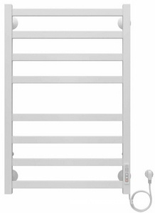 Полотенцесушитель электрический, 500х800, П8, управление справа, цв.белый ZZ Azario PALERMO AZ83858W