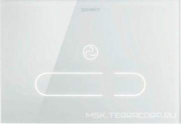 Клавиша двойного смыва, для унитаза, (стекло цв.белый), DuraSystem A1 ZZ