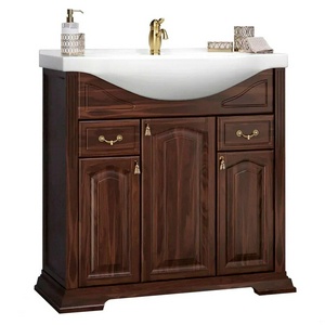 Тумба напольная  85, 882/900/475 мм, цв арех атикварный, БЕЗ раковины Сенеж 87 (арт. 1.WH11.0.265), ZZ Opadiris Риспекто 00-00006705