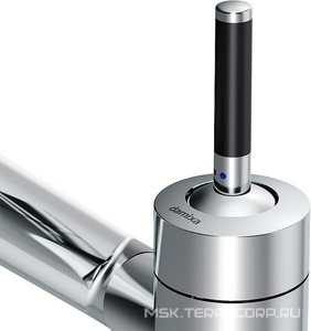 Смеситель для раковины, поворотный излив 186мм, (корпус цв.хром, ручка цв.чёрный),  Damixa Arc 290217464