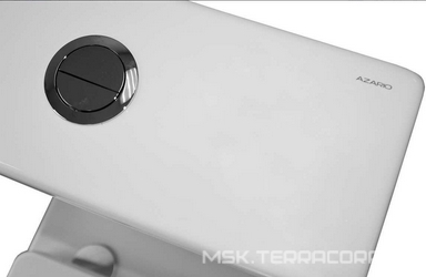 Унитаз напольный, с бачком, безободковый с сиденьем микролифт в компл., цв. белый Azario Ferra AZ-1015