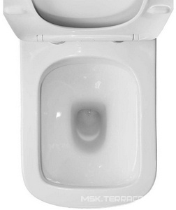 Унитаз напольный, с бачком, безободковый с сиденьем микролифт в компл., цв. белый Azario Ferra AZ-1015