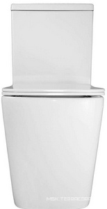 Унитаз напольный, с бачком, безободковый с сиденьем микролифт в компл., цв. белый Azario Ferra AZ-1015