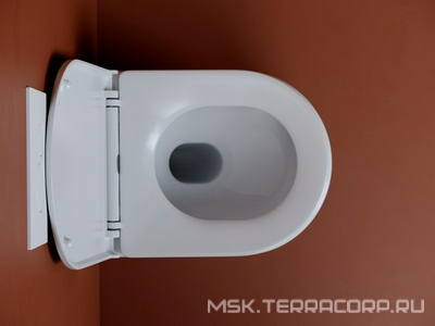 Унитаз подвесной, безободковый, смыв Торнадо, тонкая крышка-сиденье микролифт в комплекте, белый Ceramica Nova Up CN4007