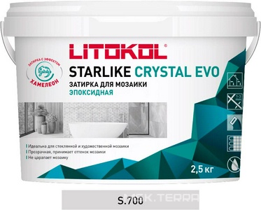 Затирка Starlike Crystal EVO S.700  2,5 кг. ZZ Litokol Starlike EVO S.700/2,5