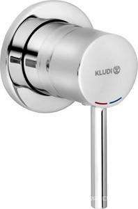 Смеситель для душа однорычажный, встраиваемый в стену, без внутр.части (арт.38826), хром Kludi BOZZ 389250576