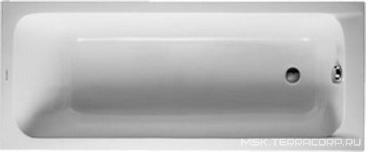 Ванна 1700х700хh420мм, выпуск в зоне ног (без ножек и сифона)  ZZ Duravit D-Code 700098 00 0 00 0000