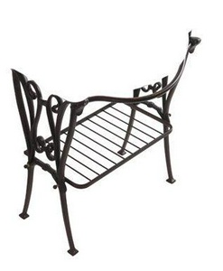 Структура напольная для раковины 75см, с полотенцедержателем и полкой-решёткой (металл цв. алюминий античный), крепёж в компл.,  ZZ Galassia Ethos 8462