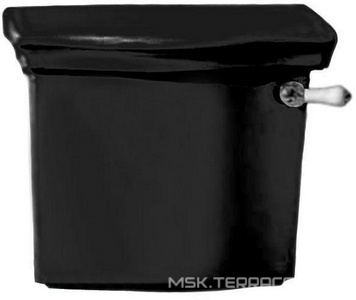 Бачок для унитаза "Компакт",цв. черный (без механизма и ручки слива)  ZZ Devon & Devon Westminster 2IBCBBWES