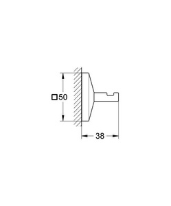 Крючок для полотенец, хром,  ZZ Grohe Allure Brilliant 40498000