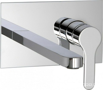 Смеситель для раковины, встраиваемый в стену, излив 237мм, (цв. хром)  ZZ 3M Klab 2752 CC
