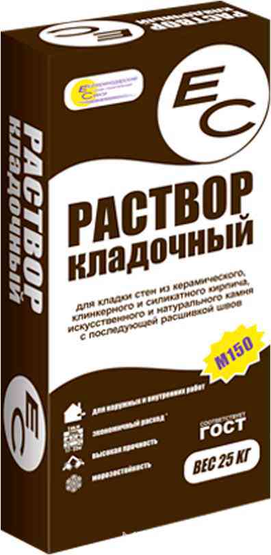 Раствор кладочный  серый ЕС , 25кг ZZ  ( под заказ кратно поддонам)