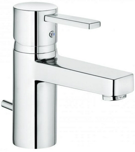 Смеситель для раковины, однорычажный, с дон. клап., гибк.подвод., хром Kludi Zenta 382500575