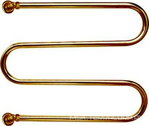 Полотенцесушитель 600хh515х135мм, подвод воды int.465мм, (цв.бронза), краны, крепёж в компл., (ГВС, 6 bar), Margaroli 402 ZZ