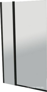 Шторка на ванну, распашная, 1000хh1500мм, правая/левая, (стекло прозрачное 5мм, профиль цв.черный матовый), Uno ZZ BelBagno UNO UNO-V-11-100/150-C-NERO