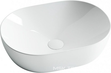 Умывальник чаша накладная овальная  480х350х130мм ZZ Ceramica Nova Element CN5010