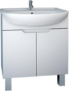 Тумба напольная -D 65см. (ВРРЕМЕННО НЕ ПРОИЗВОДИТСЯ) , 2 дверцы, БЕЗ раковины, цв.белый KL Dreja David 99.0701 / David-D