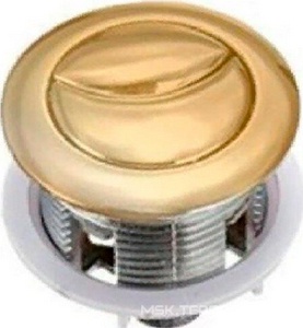 Кнопка двойного смыва для механизма смыва, (цв. золото), Galassia ZZ Galassia Ethos 18112OR