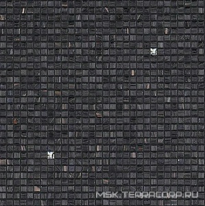 Мозаика Rain Black with crysrtals Swarovsky (with KIT) |1x1 Bisazza Декоративные панно 13686