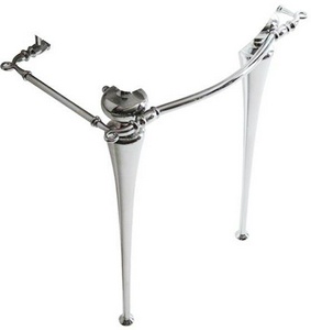 Ножки (2шт.) структура для раковины 95см, с полотенцедержателем, (металл цв. хром), крепёж в компл.,  ZZ Galassia Ethos 8451