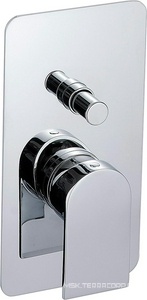 Смеситель для душа встраиваемый в стену, с переключателем, (цв. хром),  ZZ 3M Ran 2249 CC