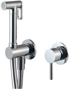 Смеситель гигиенический, встраиваемый, готовый комплект, (смеситель, встр.часть, гигиен.лейка, шланг, кронштейн), (цв. хром), 3M KL 3M Up 5777 CС