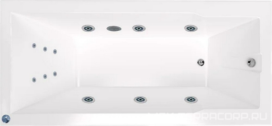 Акриловая ванна Marka One Raguza 01ра1990ГМст Стандарт, 190x90 190x90x45 MARKA ONE raguza s416330