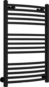 Полотенцесушитель водяной "" 800x500 мм, универсальное подключение, фитинги в компл., цв. черный матовый, ZZ Сунержа Аркус 31-0251-8050