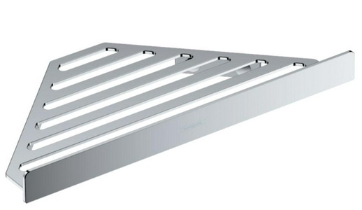 Полочка-мыльница решетка, угловая, 148х305хh26мм, (цв.полир.золото),  ZZ Hansgrohe AddStoris 41741990