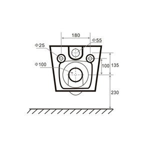 Комплект: унитаз подвесной, сиденье с микрол.  S, застенный модуль д/подв.унитаза, крепёж, клавиша смыва цв.хром глянец,  V ZZ Tece TECEspring K955201WCS