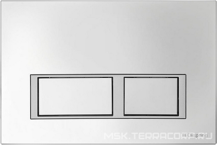 Комплект: унитаз подвесной, сиденье с микрол.  S, застенный модуль д/подв.унитаза, крепёж, клавиша смыва цв.хром глянец,  V ZZ Tece TECEspring K955201WCS