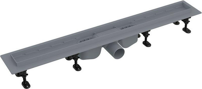 Универсальный водоотводящий желоб 750 мм, без перфорир.решетки или решетки под плитку арт.Tile-750 AlcaPlast Optima APZ12-750