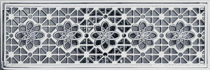 Трап сливной CANYON d40, с декоративной решеткой 100х300 мм, с мех-м обратным клапаном, хром XX Veragio Canyon VR.CAN-2057.CR