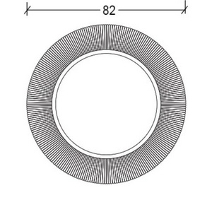 Зеркало "Neo Art", круглое, с подсветкой, D-82см , цв.серебро ZZ Armadi Art Cristallo 528-G (SL) light