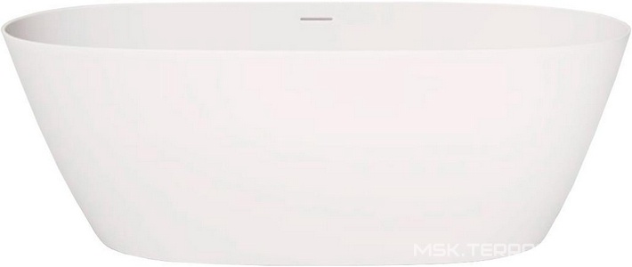 Ванна 170х80хh61cм, отдельностоящая, литой камень Gelcoat цв.белый глянцевый, интегрир.слив-перелив, крышка слива в цв.ванны, сифон в к-т,  ZZ LOFO LOFO UM12112