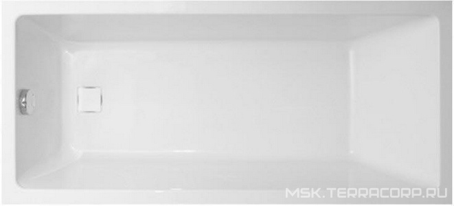 Ванна прямоугольная 160x70xh45см, без панели и каркаса, заглушка слива в цвет ванны в компл., (акрил цв.белый), Сavallo ZZ Vagnerplast cavallo VPBA167CAV2X-04