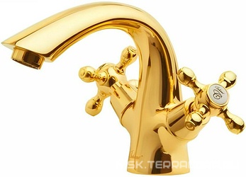 Смеситель Boheme Tradizionale Oro 291 для раковины| 15x12x15