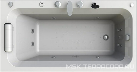 Акриловая ванна Radomir  2 Лечебный Chrome 170x90 с пультом 170x90x50 Radomir Хельга s391694