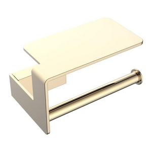 Держатель для туалетной бумаги Boheme Q. 10941-G с полкой для телефона, золото, ZZ Boheme q 10941-G