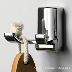 Двойной крючок, хром, Leine Wasserkraft leine K-5023D