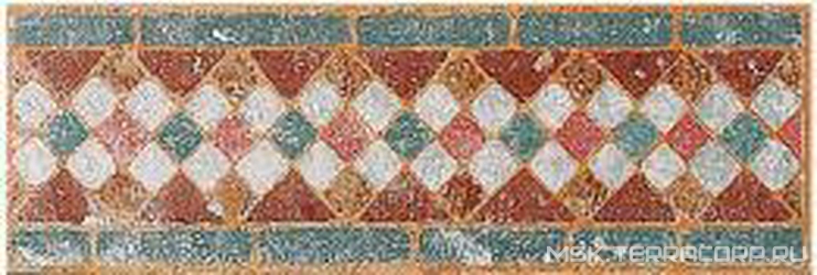 Decorado Romanico rojo XX |11x33