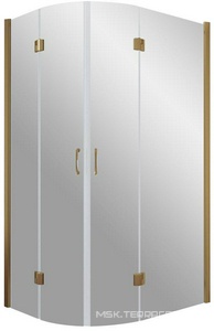 Душевое ограждение , 110x90x1900 мм, правая, профиль бронза, стекло прозрачное, БЕЗ поддона ZZ Vegas Glass AFS-F AFS-F 110*90 05 01 прав.