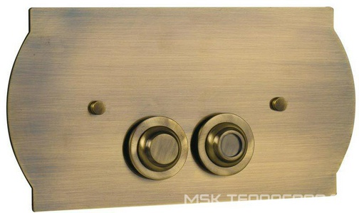 Клавиша двойного смыва , латунь, цвет бронза  ZZ Boheme Medici 931 / 651