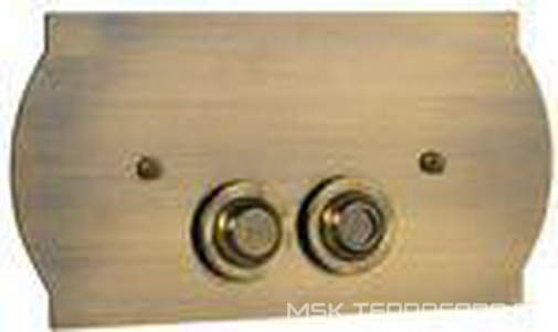 Клавиша двойного смыва , латунь, цвет бронза  ZZ Boheme Medici 931 / 651