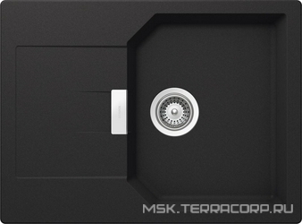 Мойка кухонная Schock Manhattan 45D оникс, с клапаном-автоматом| 51x69x19