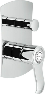 Смеситель для душа с переключателем, встраиваемый в стену, внешняя и внутренняя часть, (цв.хром),  ZZ Nobili Sofi Teknobili SI98100CR